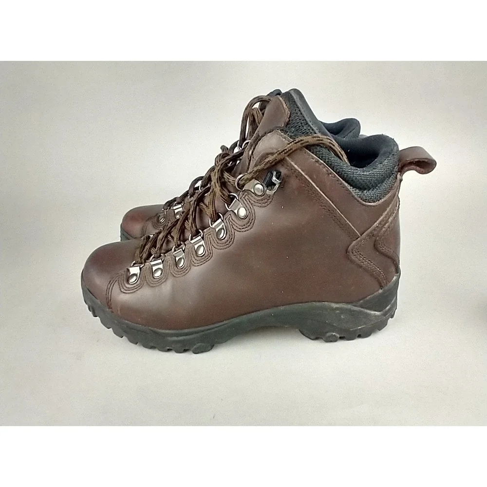 LaCrosse‎ Brown Lace Up Leather Hiking Boots Men's US 7.5 W Wide Chunky Chukka